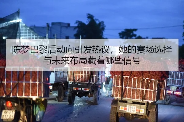陈梦巴黎后动向引发热议，她的赛场选择与未来布局藏着哪些信号