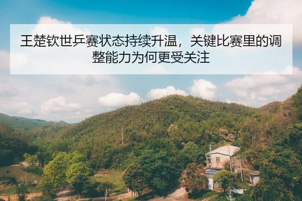 王楚钦世乒赛状态持续升温，关键比赛里的调整能力为何更受关注